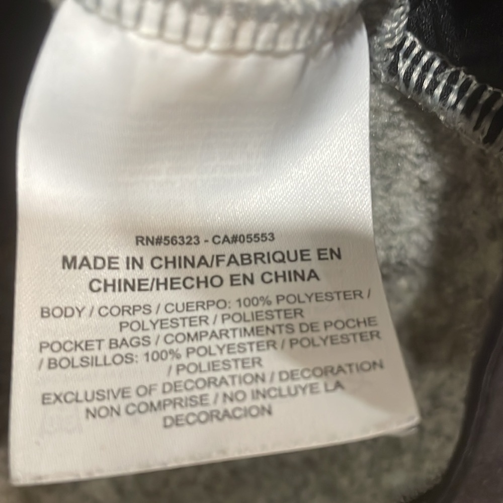 Nike Sportswear Full Zip Fleece Long Sleeve Jacket Size Medium Heather Gray - Picture 4 of 5